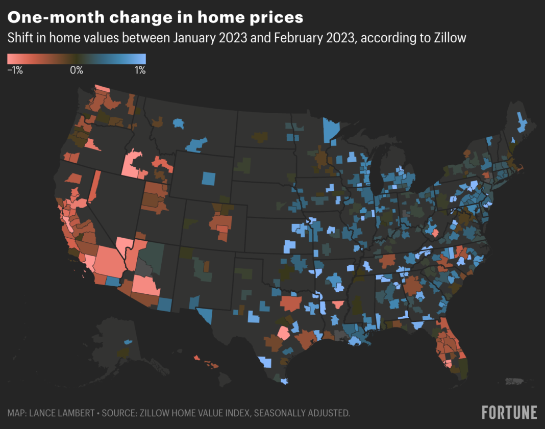 these-133-housing-markets-saw-home-prices-decline-in-february—these-267-markets-ticked-higher